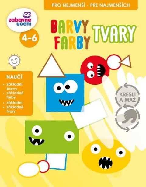 neuveden: Kresli a maž - Barvy, tvary (stíratelný sešit)