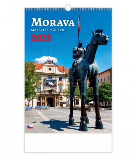 neuveden: Kalendář nástěnný 2025 - Morava neuveden: Kalendář nástěnný 2025 - Morava
