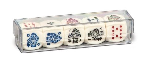 neuveden: Set kostek s pokerovými symboly (5 kusů)