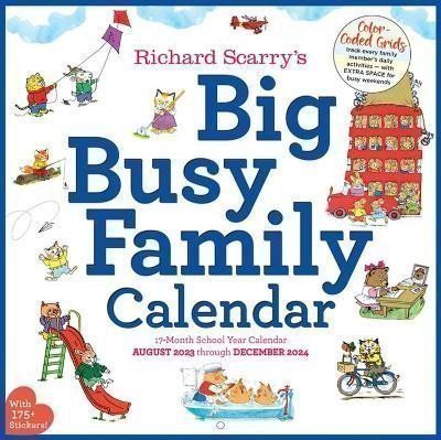 Scarry Richard: Richard Scarry Big Busy Family 2024 Wall Calendar: Track Every Family Membe