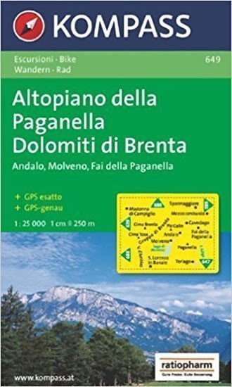 neuveden: Altopiano della Paganella 649 / 1:25T NKOM