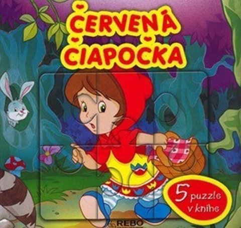 neuveden: Červená Čiapočka - 5 puzzle v knihe (slovensky)