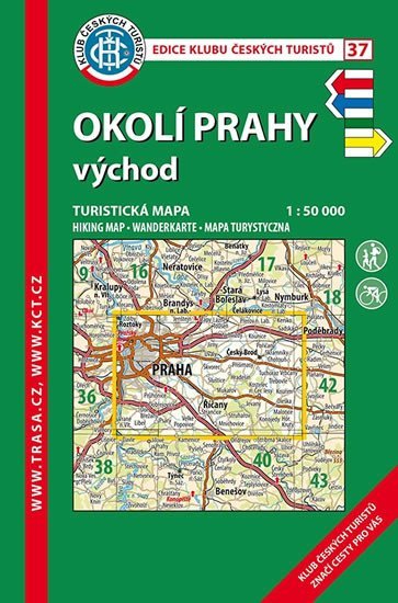 neuveden: Okolí Prahy - východ 1:50 000/KČT 37 Turistická mapa neuveden: Okolí Prahy - východ 1:50 000/KČT 37 Turistická mapa