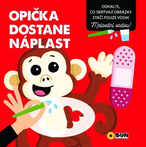 neuveden: Opička dostane náplast - Malování vodou