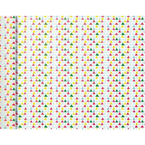 neuveden: Balicí papír Tiny Roll Pink triangle - 80g, 5x0,35m