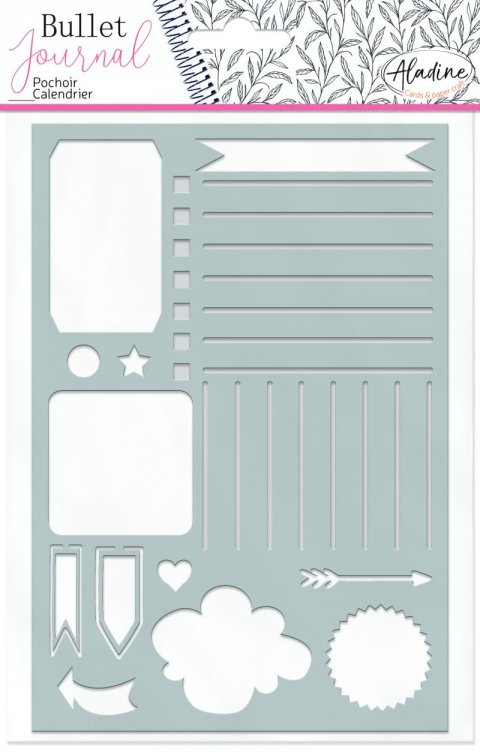 neuveden: Šablona Aladine Bullet Journal - Organizace měsíce 19 x 13 cm