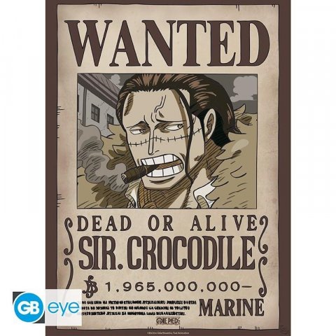 neuveden: One Piece Plakát - Wanted Crocodile 52x38 cm