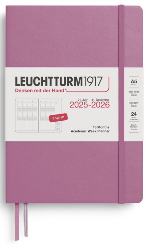 neuveden: Academic Week Planner 2026 Medium (A5) 18 Months Dusty Rose neuveden: Academic Week Planner 2026 Medium (A5) 18 Months Dusty Rose