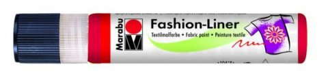 neuveden: Marabu kontura na textil/červená 25 ml