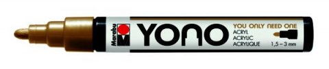 neuveden: Marabu YONO akrylový popisovač 1,5-3 mm - zlatý