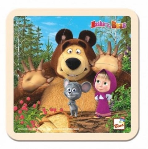 neuveden: Máša a Medvěd - puzzle s myškou 15x15cm neuveden: Máša a Medvěd - puzzle s myškou 15x15cm