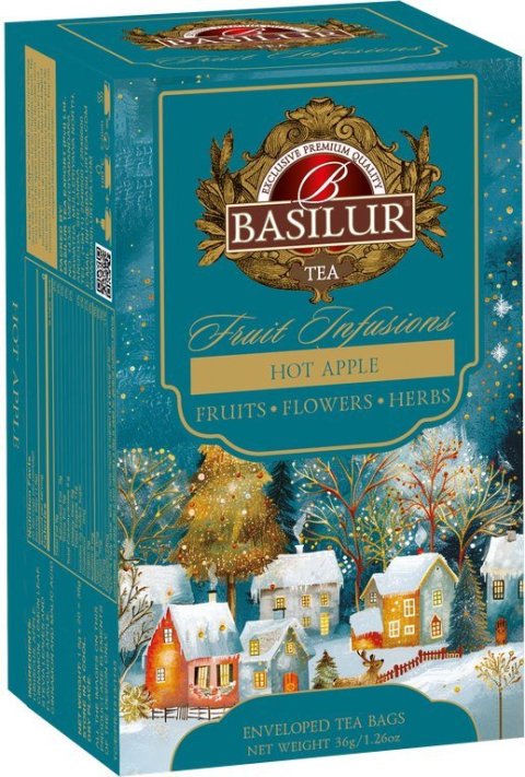 neuveden: BASILUR Christmas Fruit Hot Apple přebal 20x1,8g