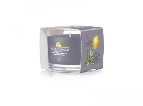 neuveden: YANKEE CANDLE Black Tea & Lemon svíčka 37g votivní