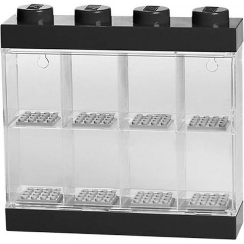 neuveden: Sběratelská skříňka LEGO na 8 minifigurek - černá