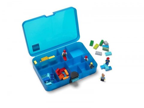 neuveden: LEGO® Úložný box s přihrádkami - modrá