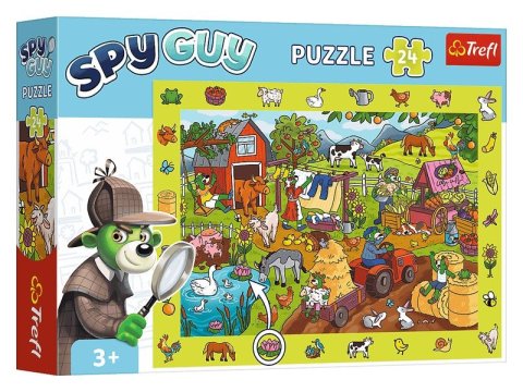 neuveden: Puzzle s hledáním obrázků Spy Guy: Farma 24 dílků