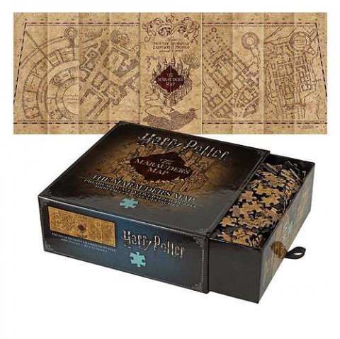 neuveden: Harry Potter: Puzzle - Pobertův plánek 1000 dílků (The Marauder’s Map Cover
