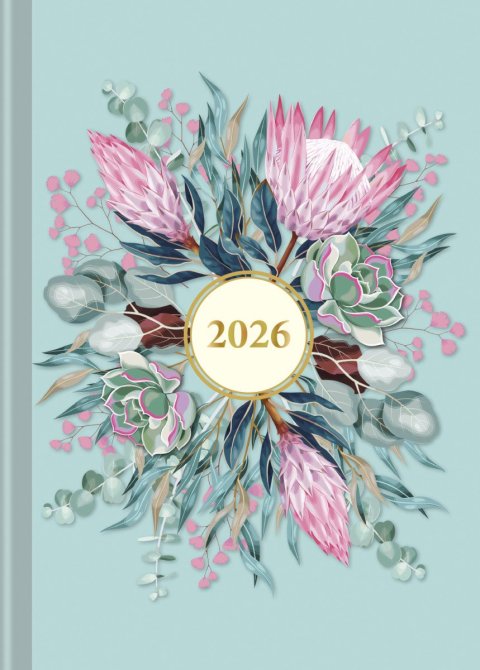 neuveden: Praktik denní diář 2026 - Květy