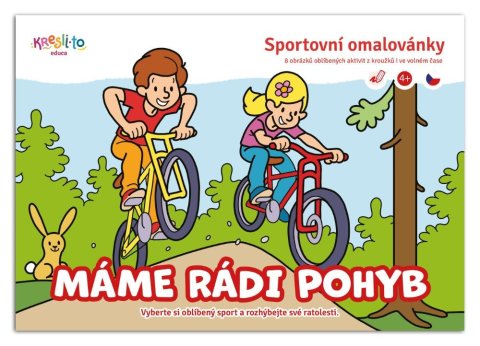 neuveden: Máme rádi pohyb - Sportovní omalovánky A5