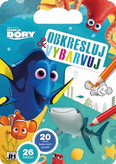 neuveden: Hledá se Dory - Obkresluj a vybarvuj!