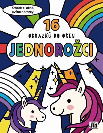 neuveden: Jednorožci - Omalovánky do oken