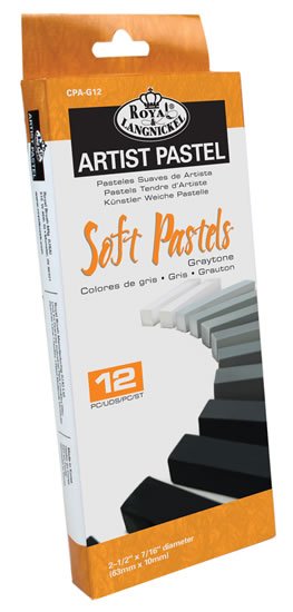 neuveden: Royal & Langnickel Suché pastely ARTIST 12 odstínů od bílé po černou neuveden: Royal & Langnickel Suché pastely ARTIST 12 odstínů od bílé po černou