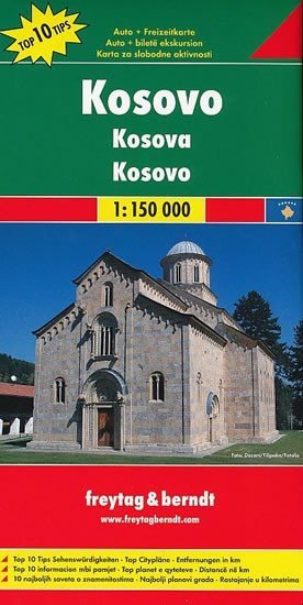 neuveden: AK 0716 Kosovo 1:150 000 / automapa + mapa volného času