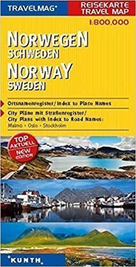 neuveden: Norwegwn/Schweden/Travelmag 1:800T KUN