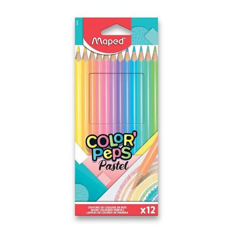 neuveden: Maped Pastelky trojhranné Color´ Peps pastelové 12 ks
