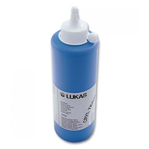 neuveden: LUKAS akrylová barva TERZIA - Cerulean blue 500 ml