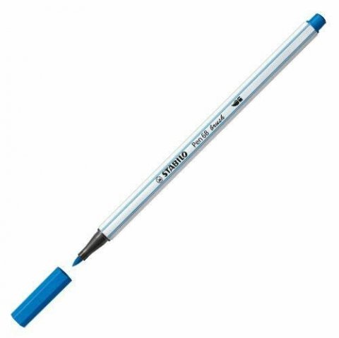 neuveden: Fixa STABILO Pen 68 brush modrá tmavě