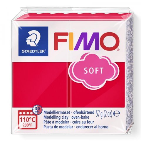 neuveden: FIMO soft 57g - červená neuveden: FIMO soft 57g - červená