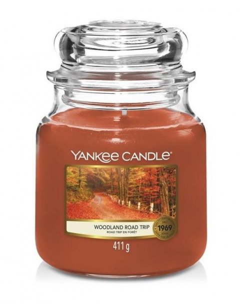 neuveden: YANKEE CANDLE Woodland Road Trip svíčka 411g