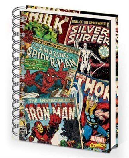neuveden: Zápisník Marvel - Comics Montage A5