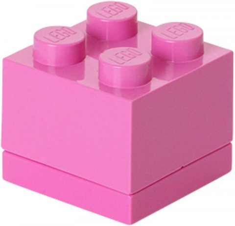 neuveden: Úložný box LEGO Mini 4 - růžový