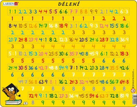neuveden: Puzzle MAXI - Dělení/81 dílků neuveden: Puzzle MAXI - Dělení/81 dílků