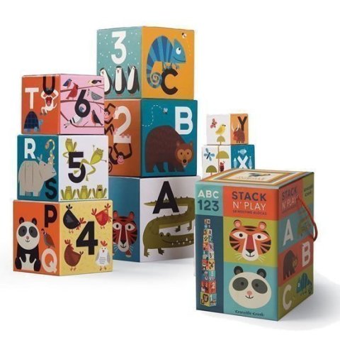 neuveden: Nesting Blocks: Animal 123/Kostky: Zvířata 123