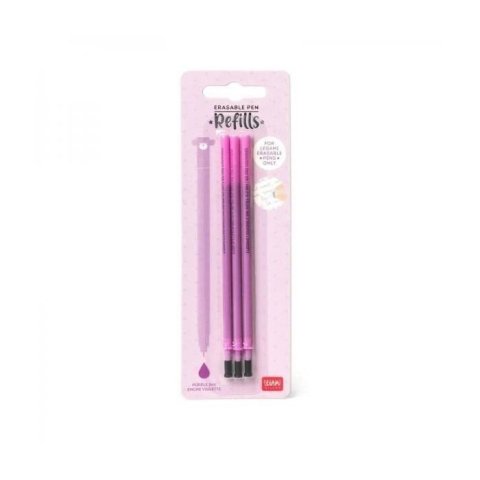 neuveden: Set náhradních náplní do gumovatelných per Legami - fialová (3 kusy)