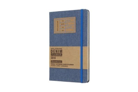 neuveden: Moleskine: Denim plánovací zápisník 2019 L