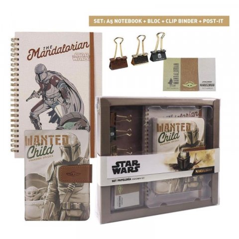 neuveden: Star Wars dárkový kancelářský set - Mandalorian