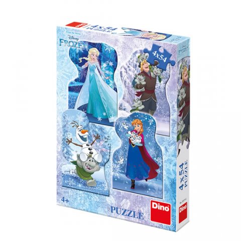 neuveden: Frozen - Zimní pohádka: puzzle 4x54 dílků