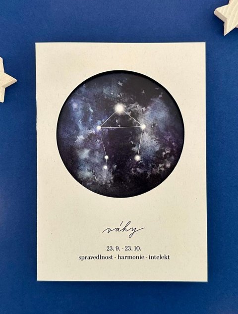 neuveden: Be Nice EKO Přání Znamení zvěrokruhu - Váhy