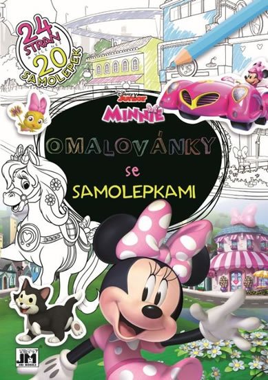 neuveden: Minnie - Omalovánky se samolepkami A4+