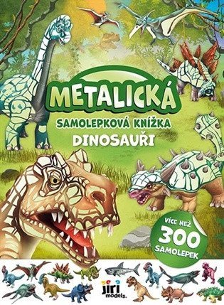 neuveden: Metalická samolepková knížka Dinosauři
