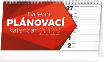 neuveden: Kalendář 2022 stolní: Plánovací řádkový, 25 × 12,5 cm