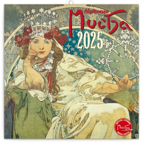 neuveden: Kalendář 2025 poznámkový: Alfons Mucha, 30 × 30 cm neuveden: Kalendář 2025 poznámkový: Alfons Mucha, 30 × 30 cm