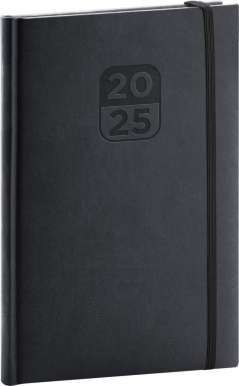 neuveden: Diář 2025: Aprint Top - černý, týdenní, 15 × 21 cm neuveden: Diář 2025: Aprint Top - černý, týdenní, 15 × 21 cm