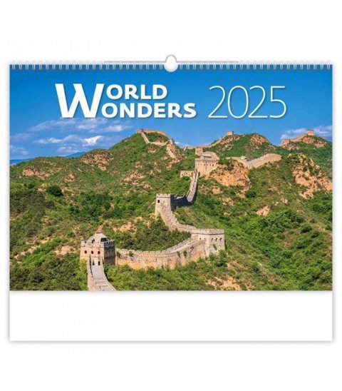 neuveden: Kalendář nástěnný 2025 - World Wonders
