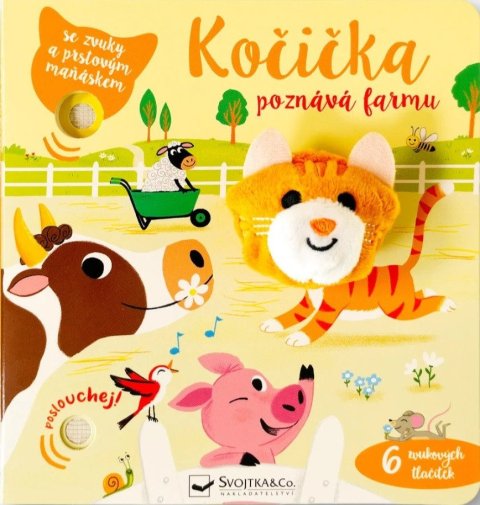 neuveden: Kočička poznává farmu - se zvuky a prstovým maňáskem