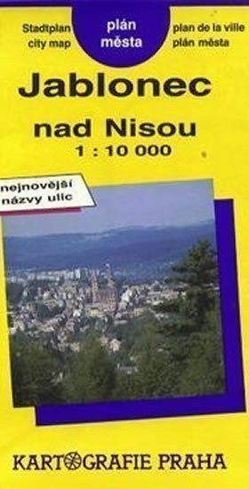 neuveden: Jablonec nad Nisou: Plán města 1:10T